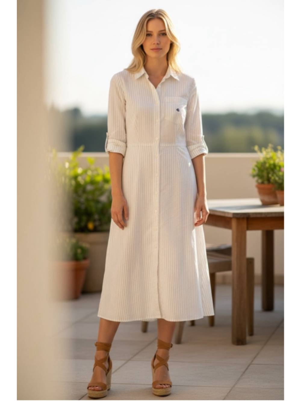 Lauren by Ralph Lauren Women’s long-Sleeve collared shirt dress|size4|preloved